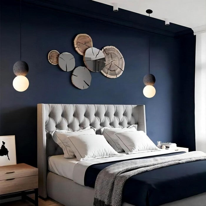 Moderne Pendelleuchte aus Zement