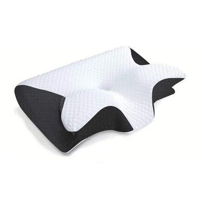 Ergonomisches Orthopädisches Nackenkissen mit Memory Foam – Butterfly-Design für Rücken-, Seiten- & Bauchschläfer
