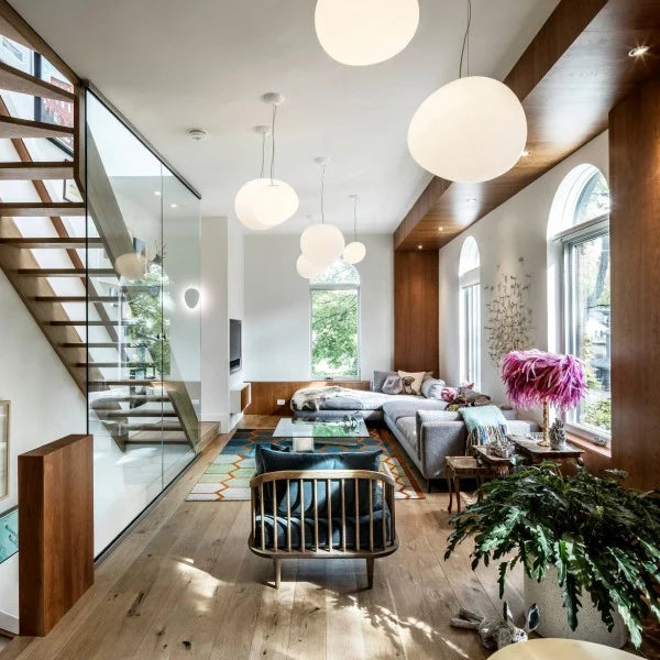 Moderne Pendelleuchten im Kugel-Design – Cluster-Hängelampe für Wohnzimmer, Treppenhaus & offene Räume