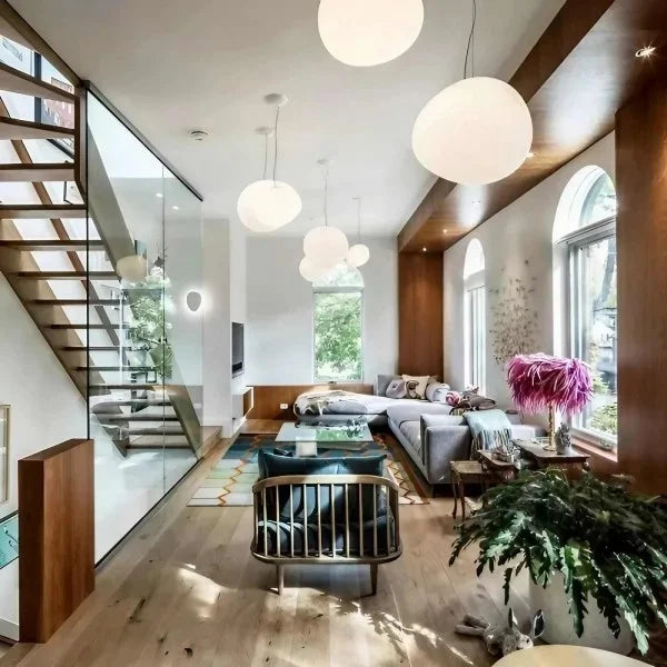 Moderne Pendelleuchten im Kugel-Design – Cluster-Hängelampe für Wohnzimmer, Treppenhaus & offene Räume