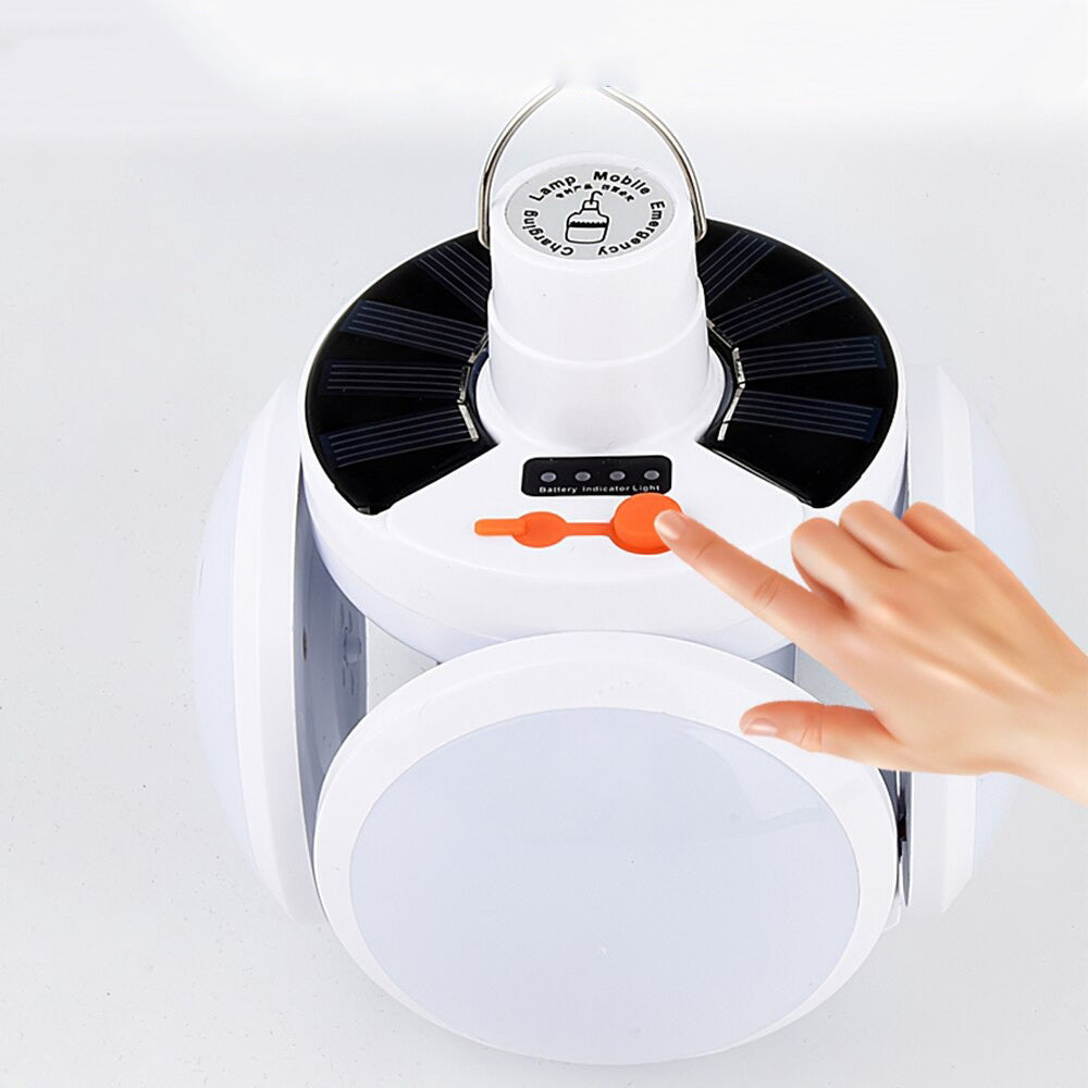 Leistungsstarke Solar-LED-Campinglaterne – Tragbare Outdoor-Lampe mit 5 Modi & USB-Ladefunktion