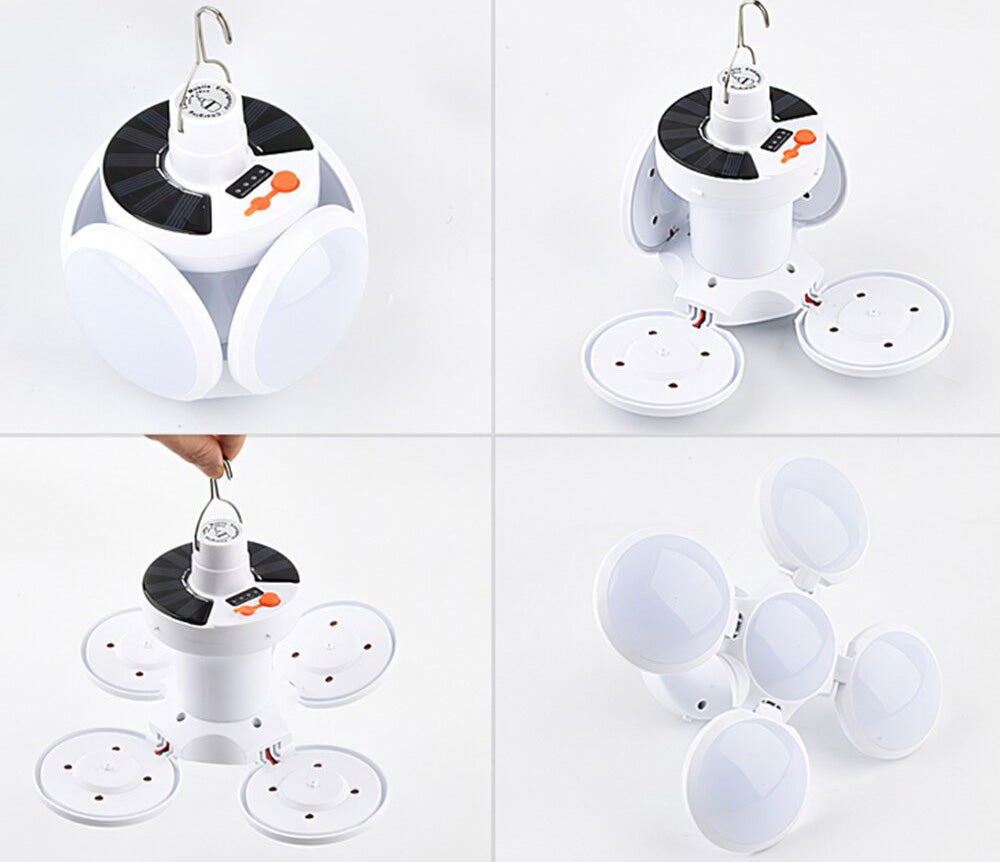 Leistungsstarke Solar-LED-Campinglaterne – Tragbare Outdoor-Lampe mit 5 Modi & USB-Ladefunktion