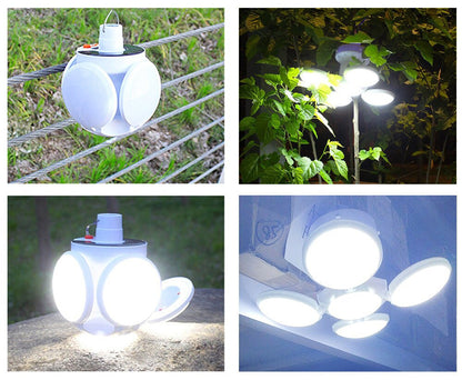 Leistungsstarke Solar-LED-Campinglaterne – Tragbare Outdoor-Lampe mit 5 Modi & USB-Ladefunktion