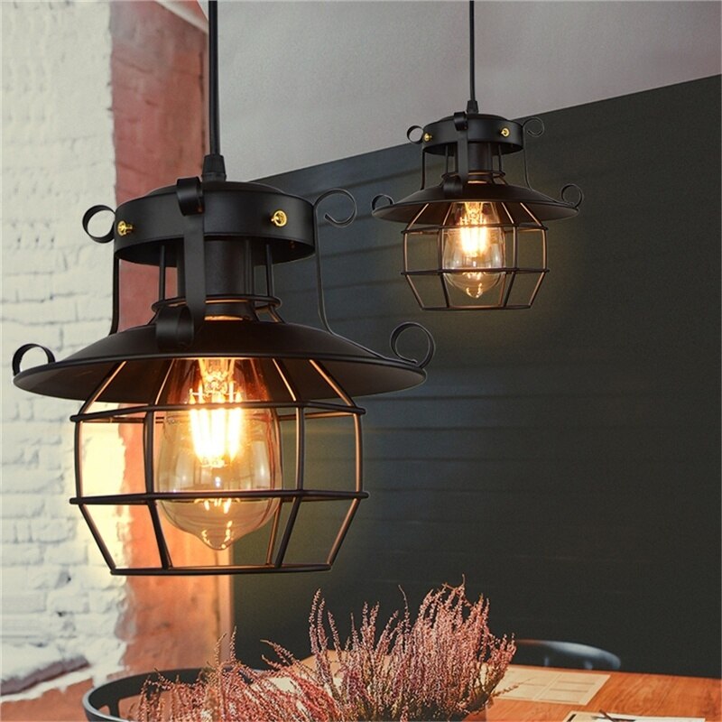 Antike industrielle Loft-Deckenlampe