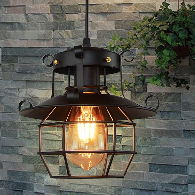 Antike industrielle Loft-Deckenlampe