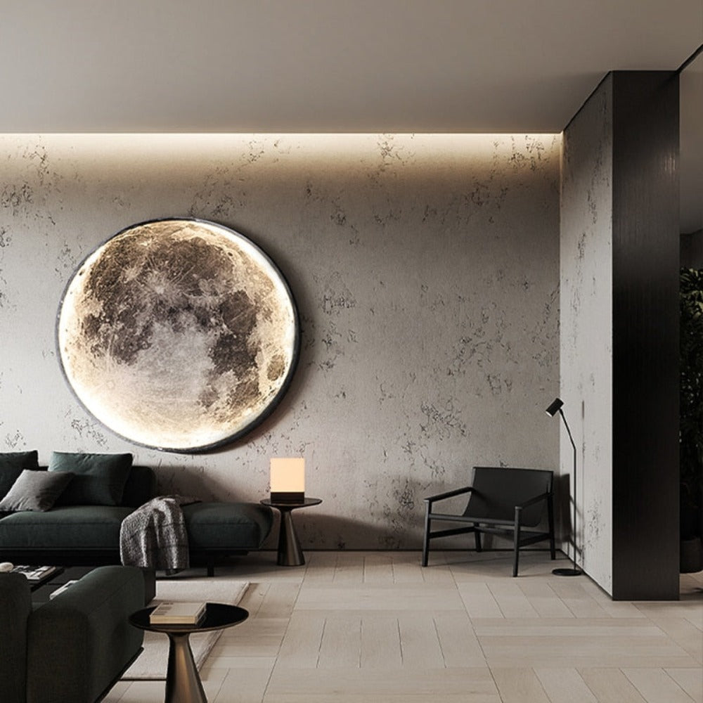3D LED Mond oder Erde Decken- oder Wandleuchte