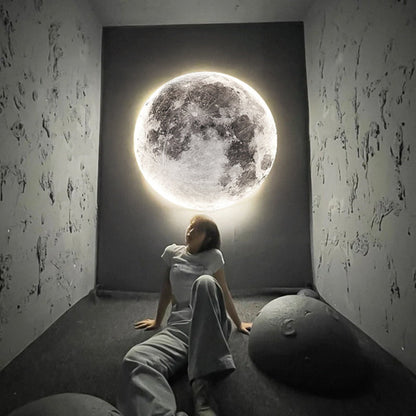 3D LED Mond oder Erde Decken- oder Wandleuchte