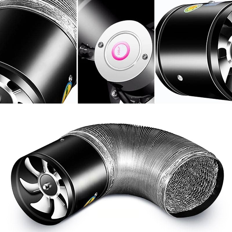 Leiser Küchen- & Badlüfter mit Hochleistungsmotor – Ventilator zur Luftzirkulation & Geruchsbeseitigung für Haushalt & Büro