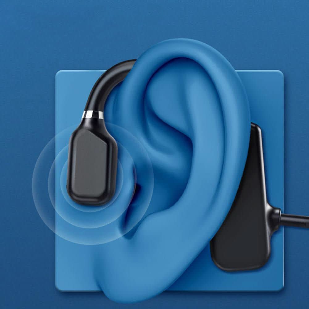 Kabellose Bone-Conduction Kopfhörer mit Mikrofon & IPX5 – 8 Std. Akkulaufzeit, offenes Ohr