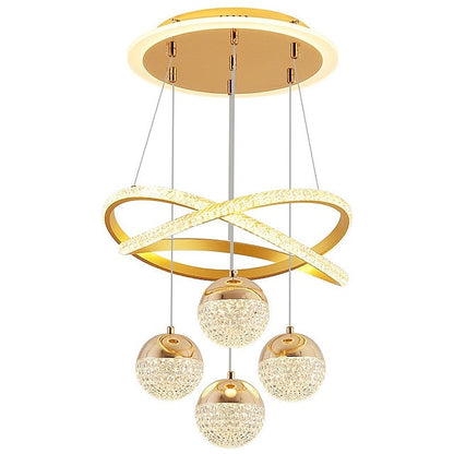 Moderner Cluster Deckenleuchter mit dimmbaren Glaskugeln – Kronleuchter für Esszimmer und Wohnzimmer