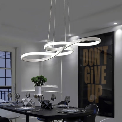 Moderner LED Acryl Kronleuchter – Dimmbare und Höhenverstellbare Pendelleuchte für Esszimmer und Wohnzimmer