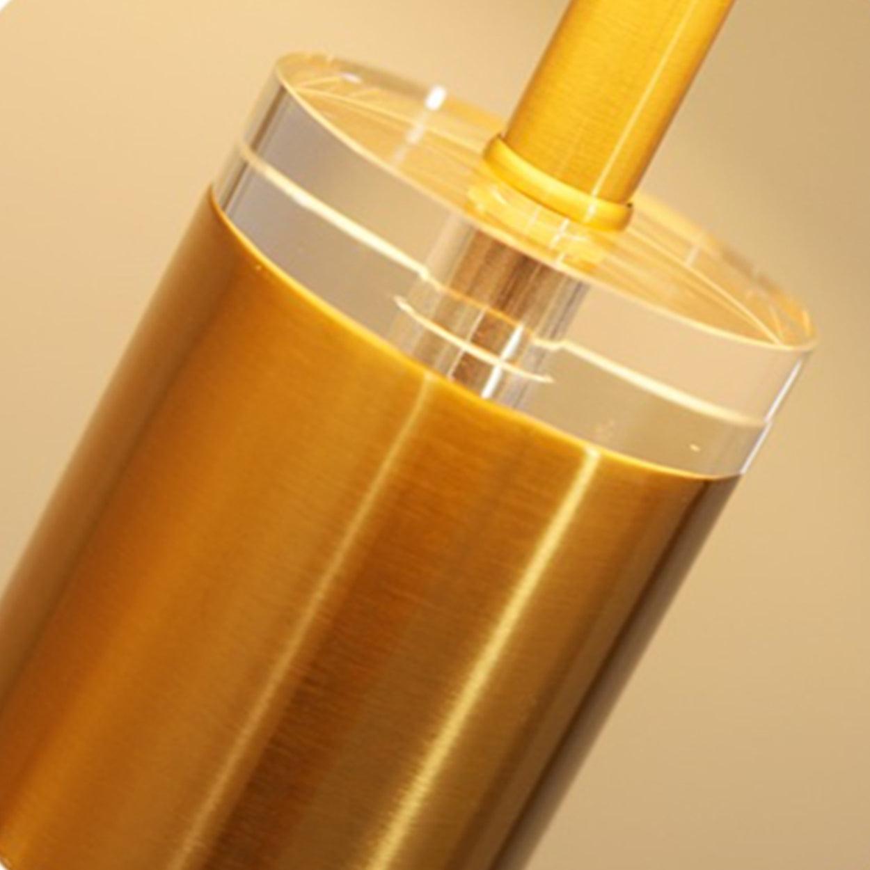 Luxus Metall- & Kristall-Tischlampe