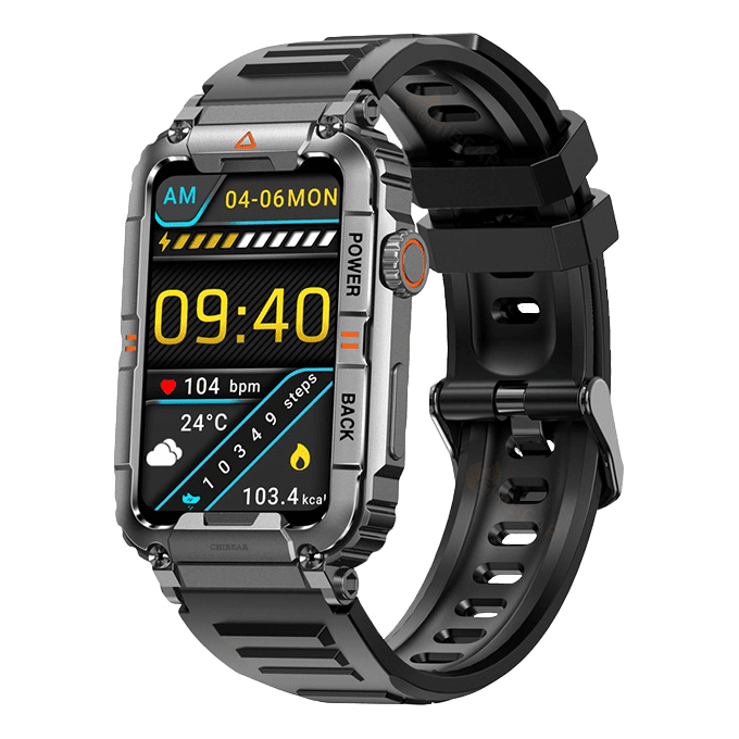 Outdoor Smartwatch – Rugged Android Uhr mit SIM, Kamera, GPS, IP68 & Gesundheitsüberwachung