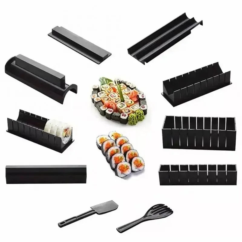 Sushi Maker Set – 10-teiliges DIY Sushi-Set für perfekte Rollen & Formen