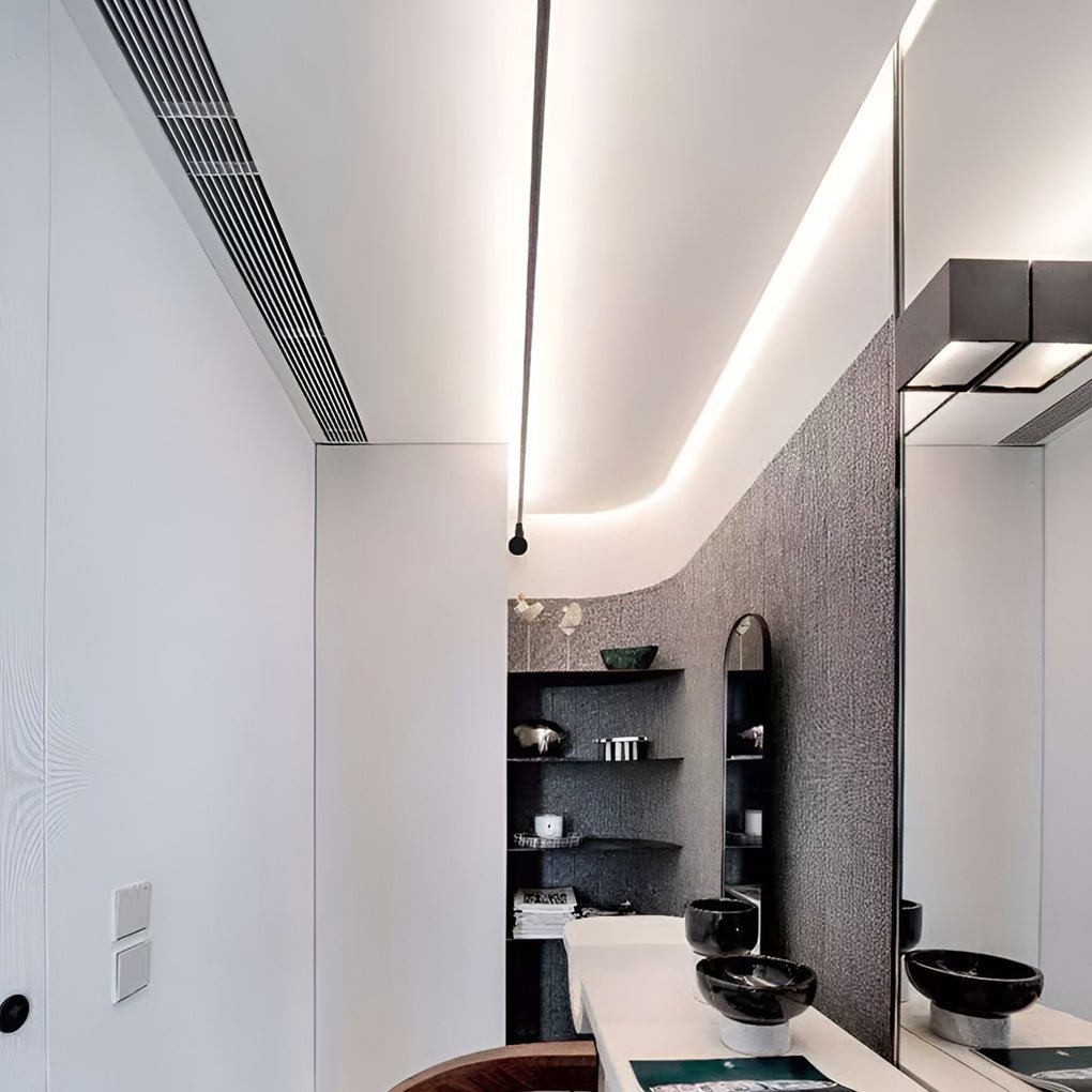 Rotatable LED strip lights linear ceiling light