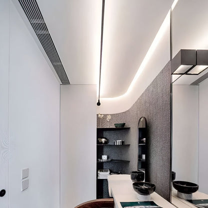 Rotatable LED strip lights linear ceiling light