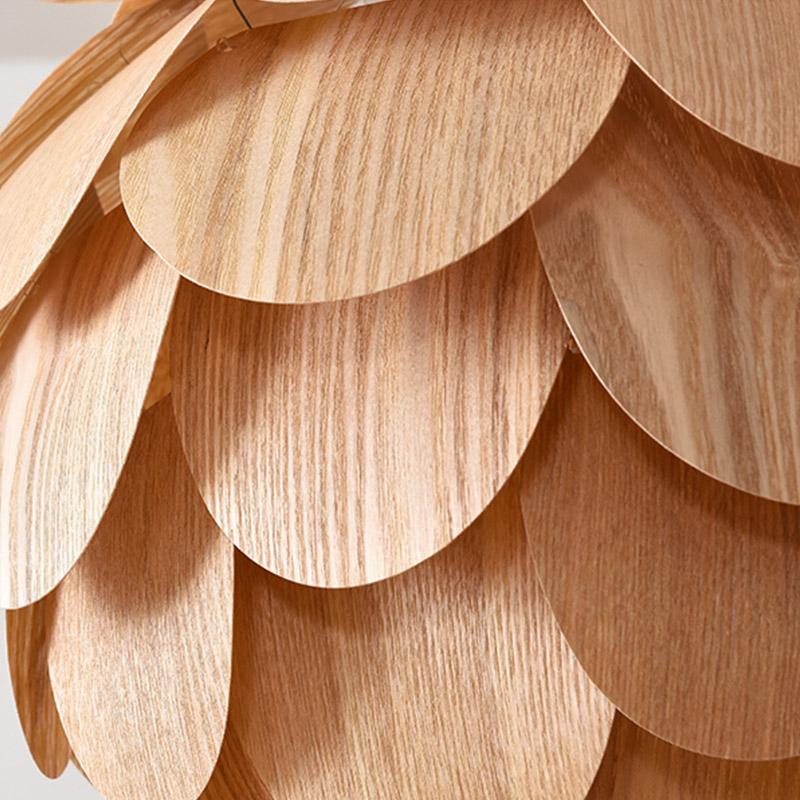 Rustikale Ananasförmige Holz-Hängelampe