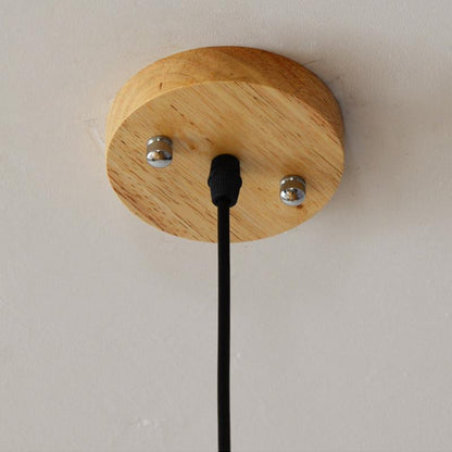 Rustikale Ananasförmige Holz-Hängelampe