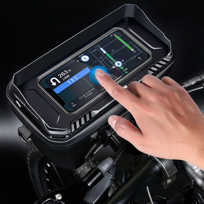 Fahrrad‑Lenkertasche mit Touch‑Smartphone‑Fach & 4 L Stauraum