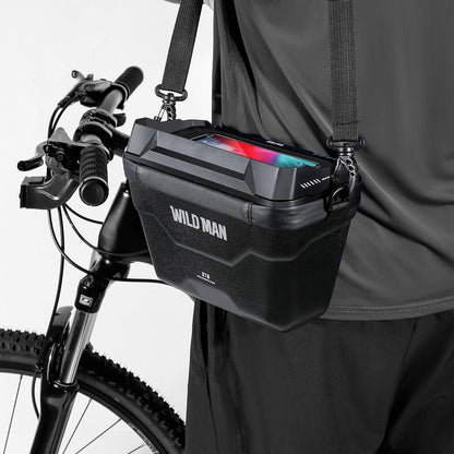 Fahrrad‑Lenkertasche mit Touch‑Smartphone‑Fach & 4 L Stauraum