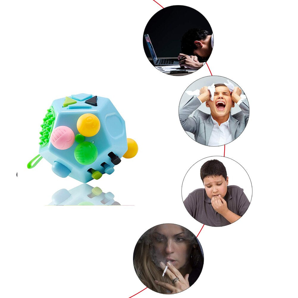 Sensorischer Fidget Würfel – Stressabbau & Konzentrationshilfe für Kinder & Erwachsene