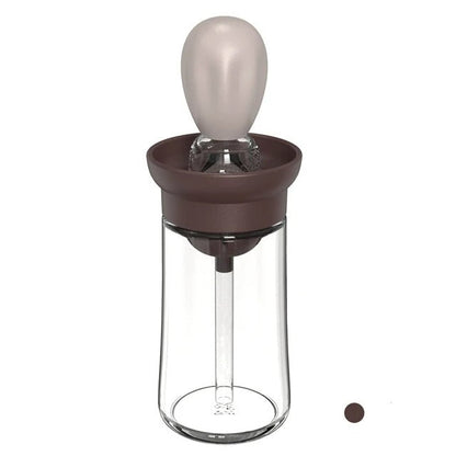 Ölflasche mit Silikonpinsel – Praktischer Küchenhelfer für präzises Bestreichen & Dosieren