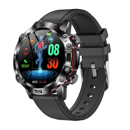 HealthPro Smartwatch mit Blutzucker-, EKG- & Blutdruckmessung – AMOLED Display, IP68 Wasserschutz & 7 Tage Akkulaufzeit