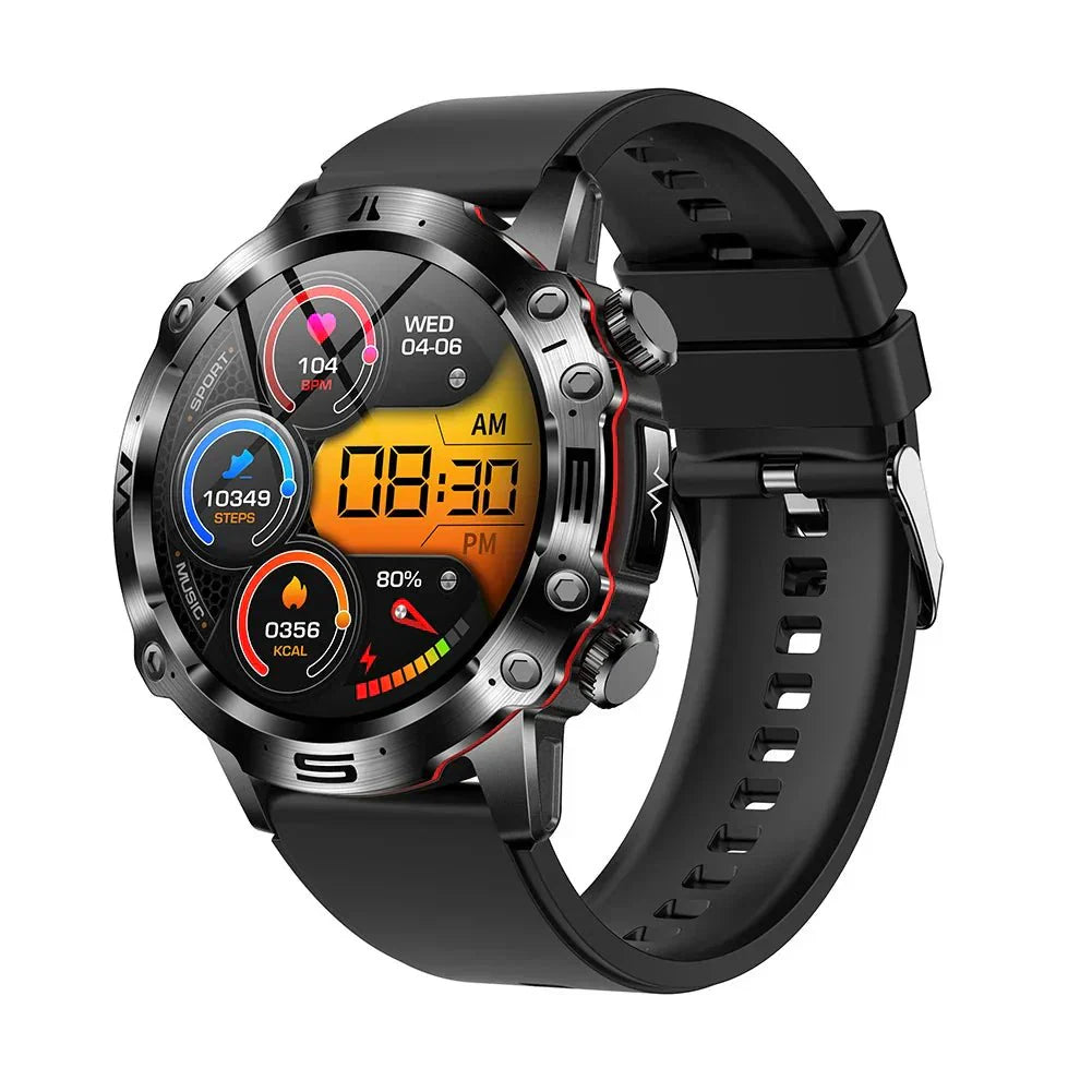 HealthPro Smartwatch mit Blutzucker-, EKG- & Blutdruckmessung – AMOLED Display, IP68 Wasserschutz & 7 Tage Akkulaufzeit