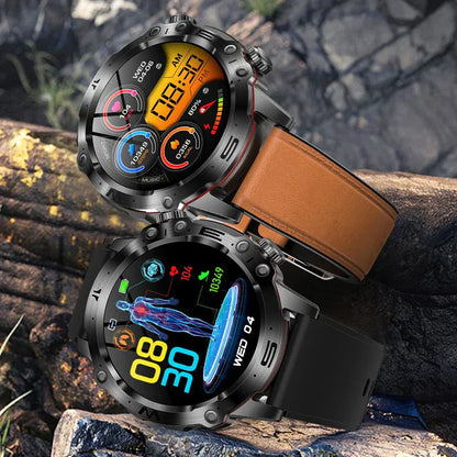 HealthPro Smartwatch mit Blutzucker-, EKG- & Blutdruckmessung – AMOLED Display, IP68 Wasserschutz & 7 Tage Akkulaufzeit