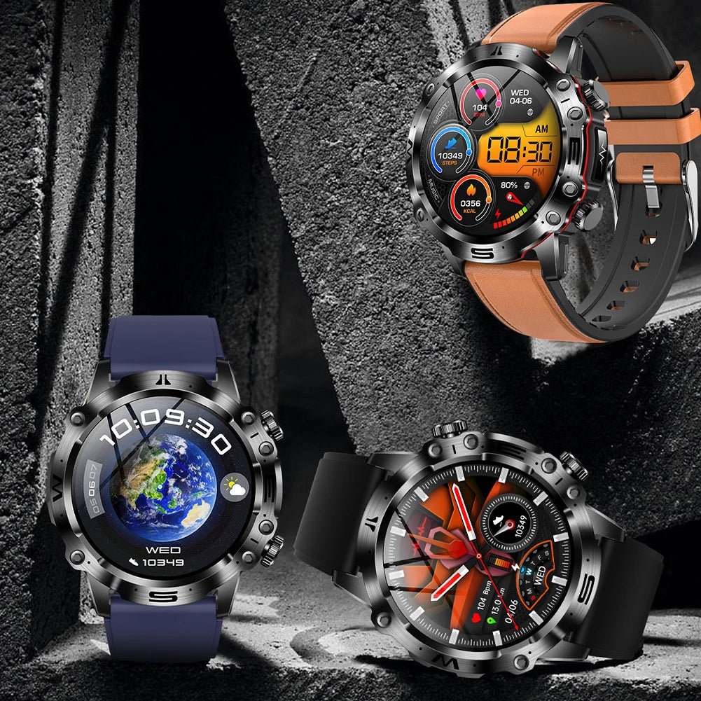 HealthPro Smartwatch mit Blutzucker-, EKG- & Blutdruckmessung – AMOLED Display, IP68 Wasserschutz & 7 Tage Akkulaufzeit