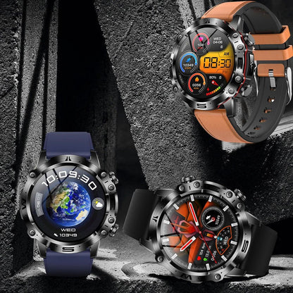 HealthPro Smartwatch mit Blutzucker-, EKG- & Blutdruckmessung – AMOLED Display, IP68 Wasserschutz & 7 Tage Akkulaufzeit