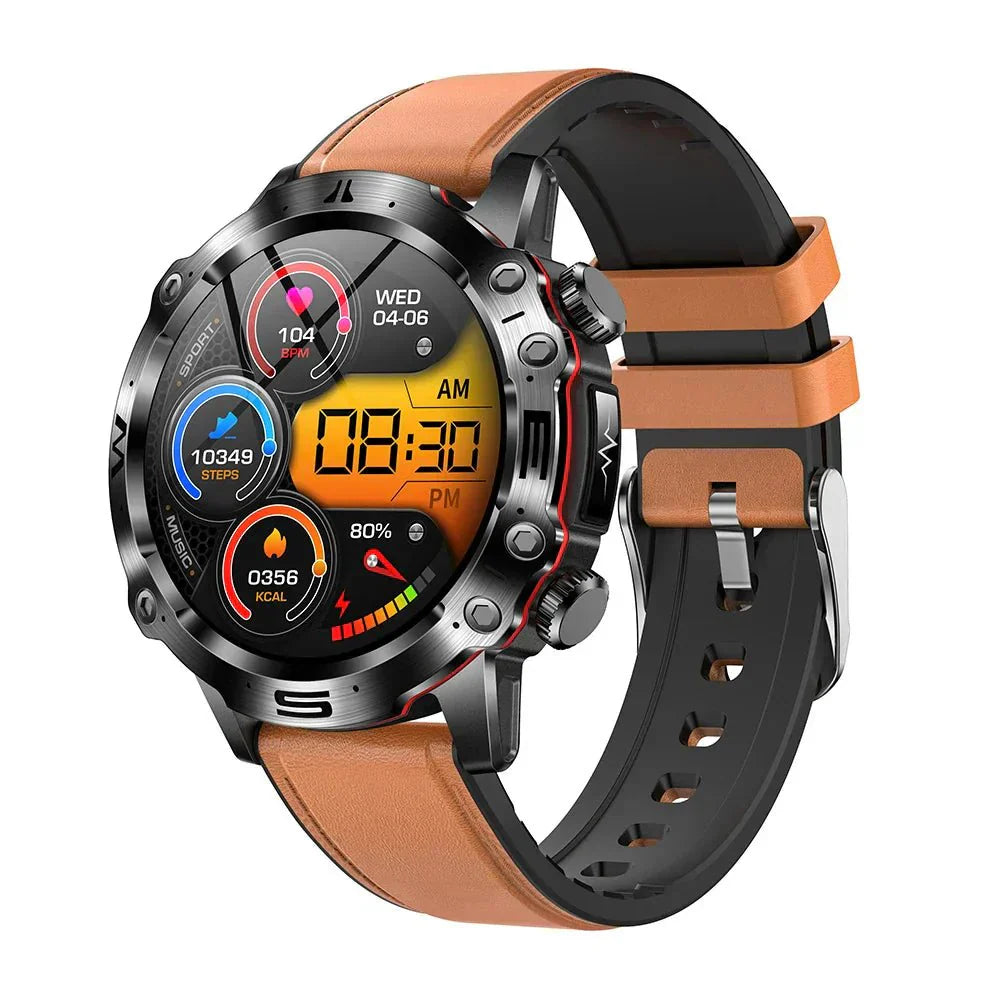 HealthPro Smartwatch mit Blutzucker-, EKG- & Blutdruckmessung – AMOLED Display, IP68 Wasserschutz & 7 Tage Akkulaufzeit