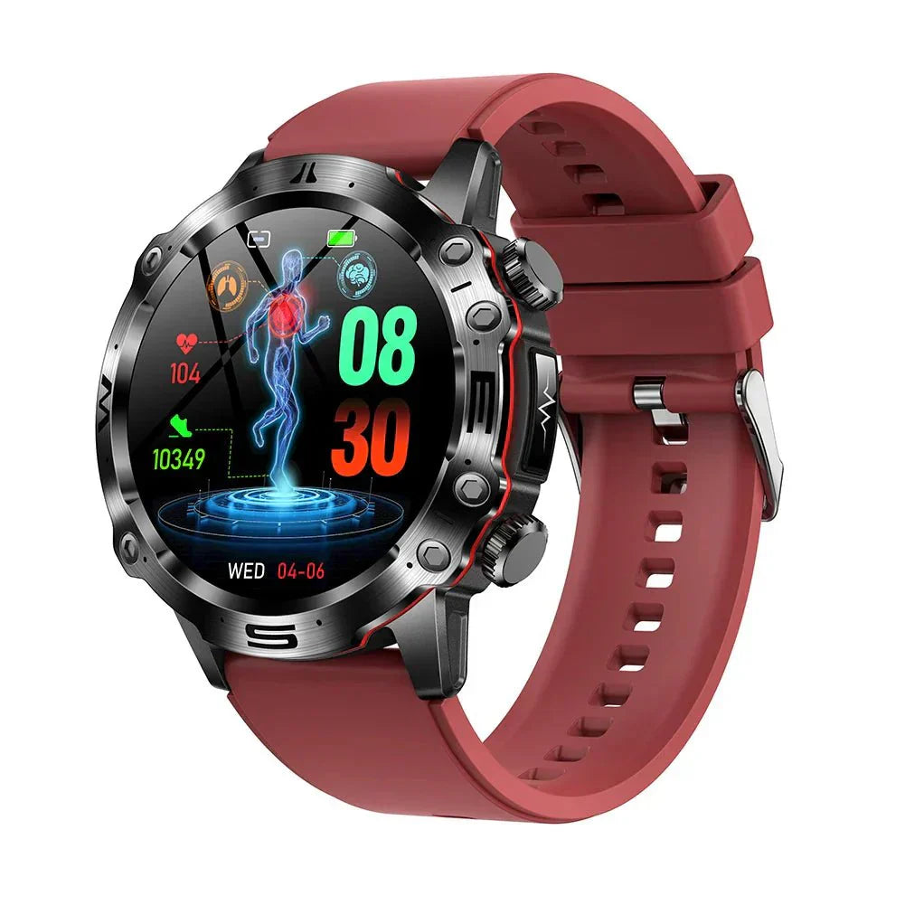 HealthPro Smartwatch mit Blutzucker-, EKG- & Blutdruckmessung – AMOLED Display, IP68 Wasserschutz & 7 Tage Akkulaufzeit