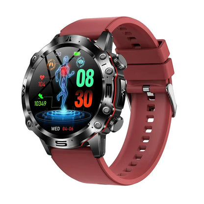 HealthPro Smartwatch mit Blutzucker-, EKG- & Blutdruckmessung – AMOLED Display, IP68 Wasserschutz & 7 Tage Akkulaufzeit