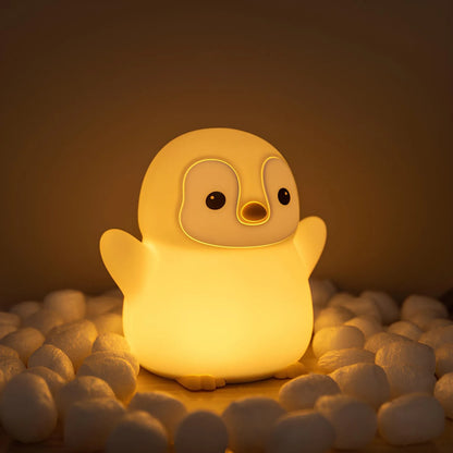 Squishy Silikon-Pinguin LED Nachtlicht