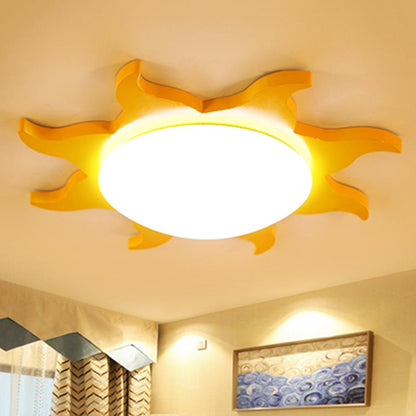 Sternförmige Deckenleuchte - Cartoon Holz Acryl Deckenlampe für den Kindergarten