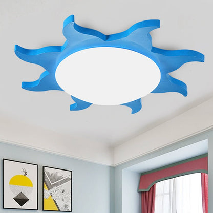 Sternförmige Deckenleuchte - Cartoon Holz Acryl Deckenlampe für den Kindergarten