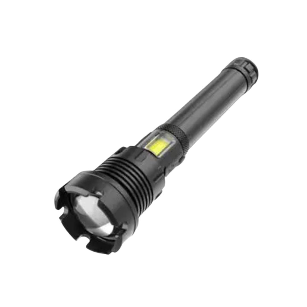 Taktische LED-Taschenlampe mit Zoomfunktion & 7 Lichtmodi – Wasserdicht, USB-aufladbar, superhell für Outdoor & Notfälle
