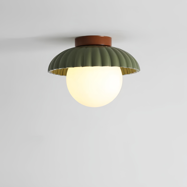 Deckenleuchte im Retro-Design mit Kugelglas – Verspielte Deckenlampe für Flur, Kinderzimmer & Küche – Skandinavischer Minimalismus & Vintage-Charme
