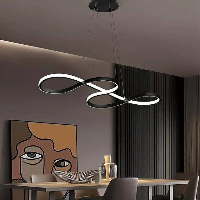 Moderner LED Acryl Kronleuchter – Dimmbare und Höhenverstellbare Pendelleuchte für Esszimmer und Wohnzimmer