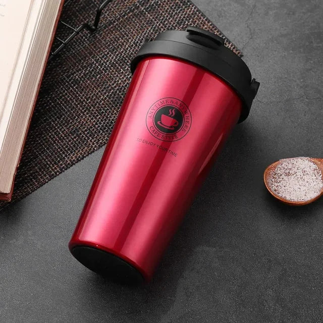 Isolierter Edelstahl Coffee Mug 500ml – Auslaufsicherer Thermobecher für unterwegs