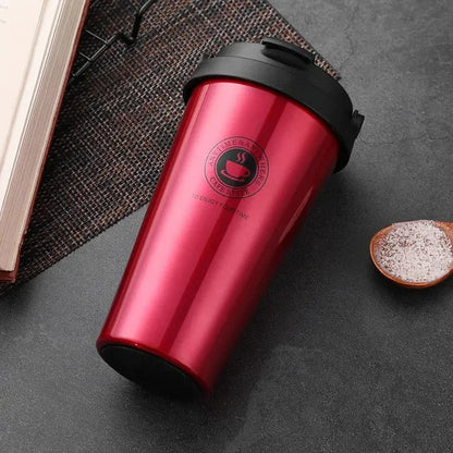 Isolierter Edelstahl Coffee Mug 500ml – Auslaufsicherer Thermobecher für unterwegs