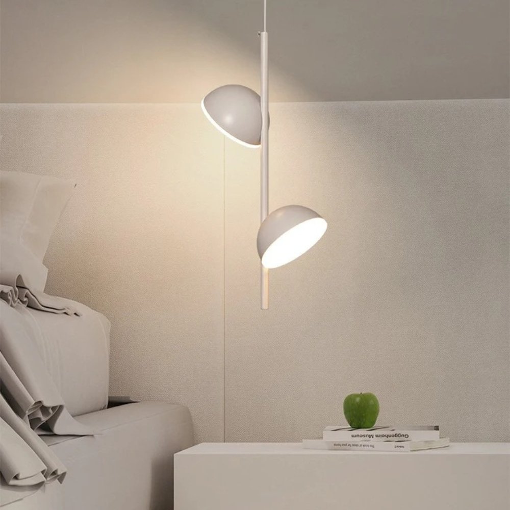Moderne Vertikal-Hängelampe mit drehbaren Schirmen – Minimalistische LED-Deckenleuchte für Wohnzimmer & Schlafzimmer
