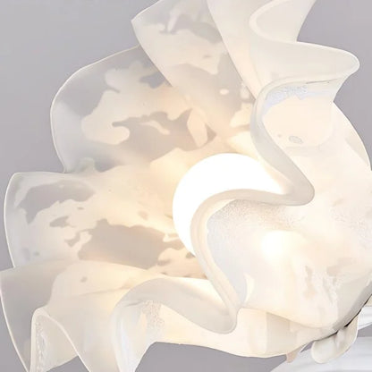 Vintage Tischlampe mit verstellbarem Blütenarm – E27-Fassung, Metall & Acryl, nostalgisches Design, Ø30 cm