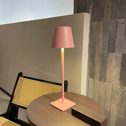 Kabellose LED Tischlampe im minimalistischen Design – Wiederaufladbare Touch-Leuchte für Küche, Schlafzimmer & Cafés