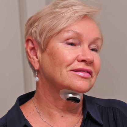 Discretes Bluetooth EMS Anti‑Schnarch‑Chin‑Pad mit Sleep‑Tracking‑App