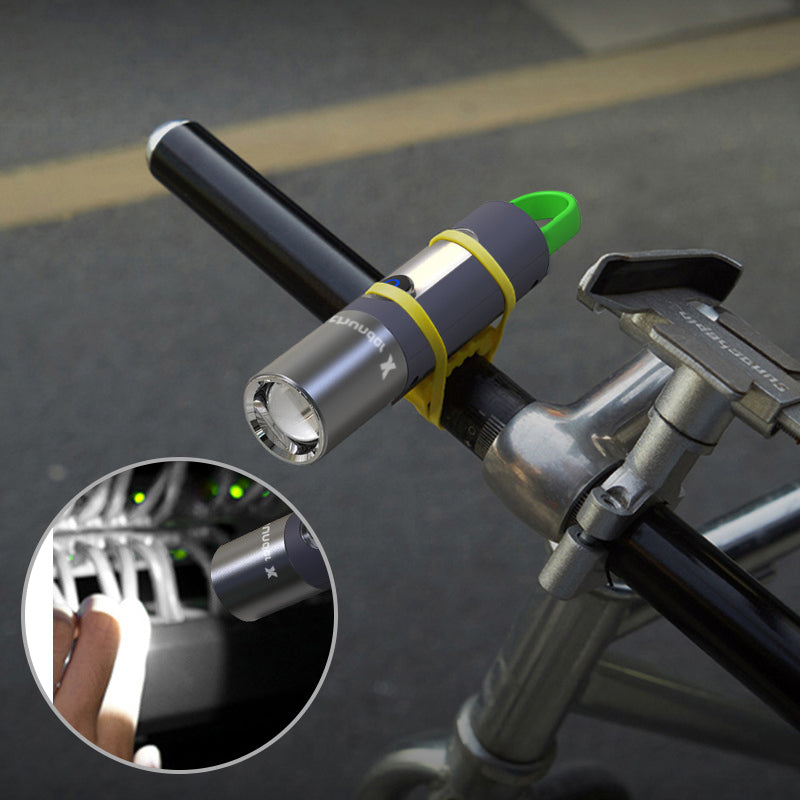 Multifunktionale LED-Taschenlampe mit Haken & Diffusor – Wiederaufladbar, wasserdicht & superhell für Outdoor & Notfälle