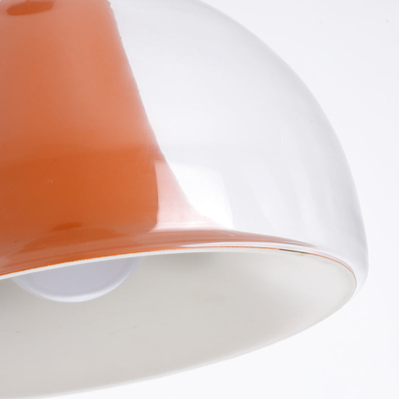 Moderne Pendelleuchte mit Doppelglas-Schirm – Minimalistische Hängeleuchte für Esszimmer, Küche & Wohnzimmer im skandinavischen Stil